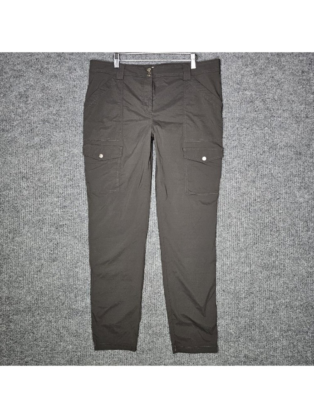 ANATOMIE Kate skinny cargo travel pants gray slim fit lightweight XL